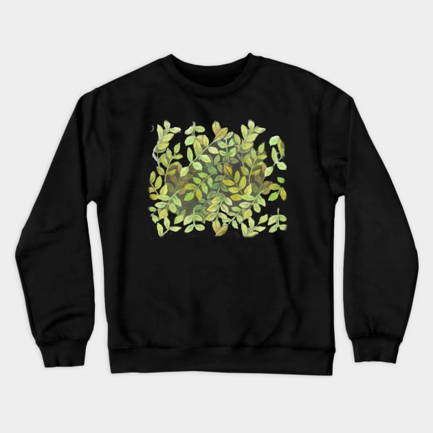 Ash Tree Leaves Crewneck Sweatshirt by JJLosh